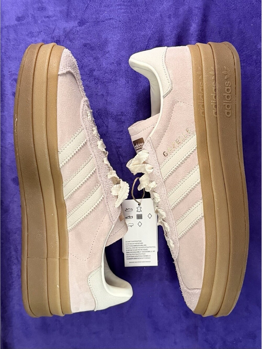Adidas Gazelle Bold Womens Platform Suede Sneakers Brand New NIB Pink